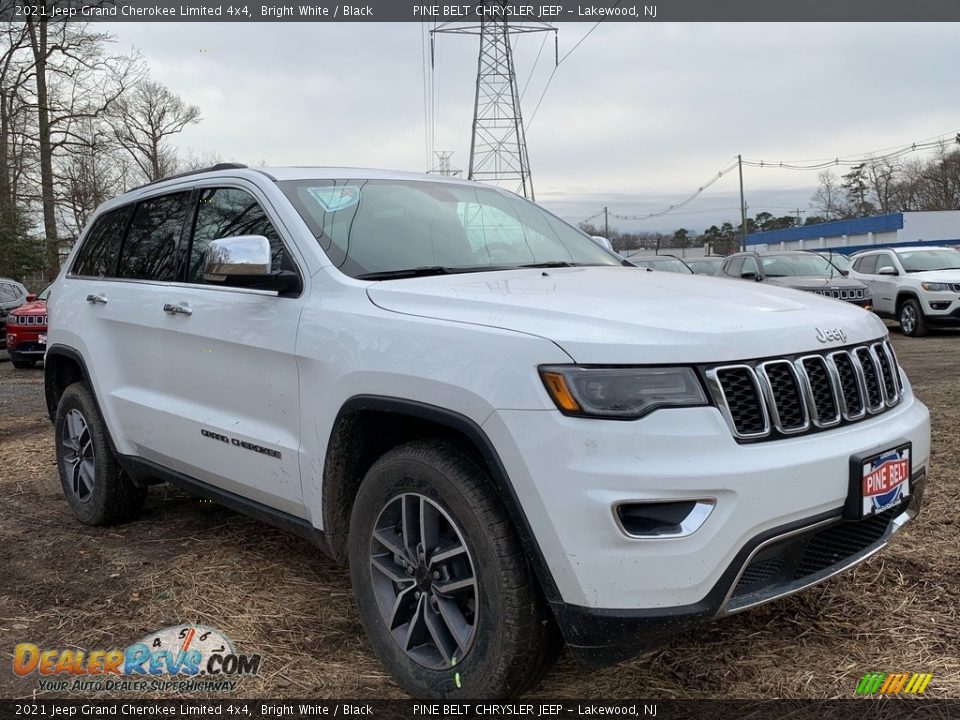 2021 Jeep Grand Cherokee Limited 4x4 Bright White / Black Photo #1