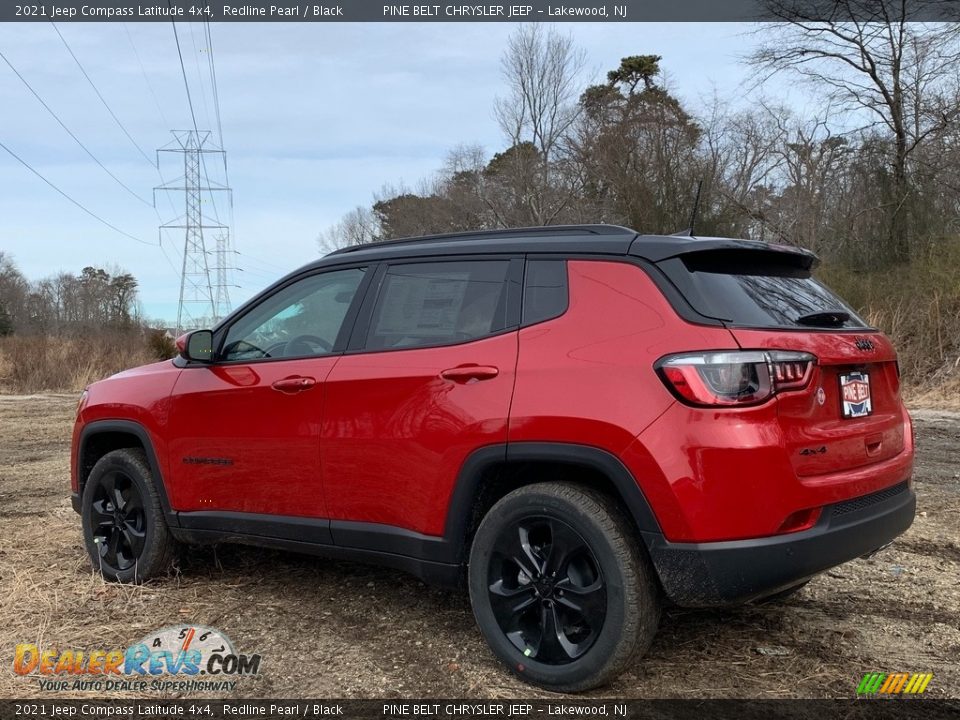 2021 Jeep Compass Latitude 4x4 Redline Pearl / Black Photo #6