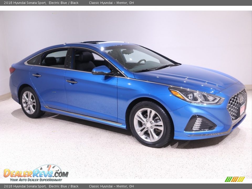 2018 Hyundai Sonata Sport Electric Blue / Black Photo #1