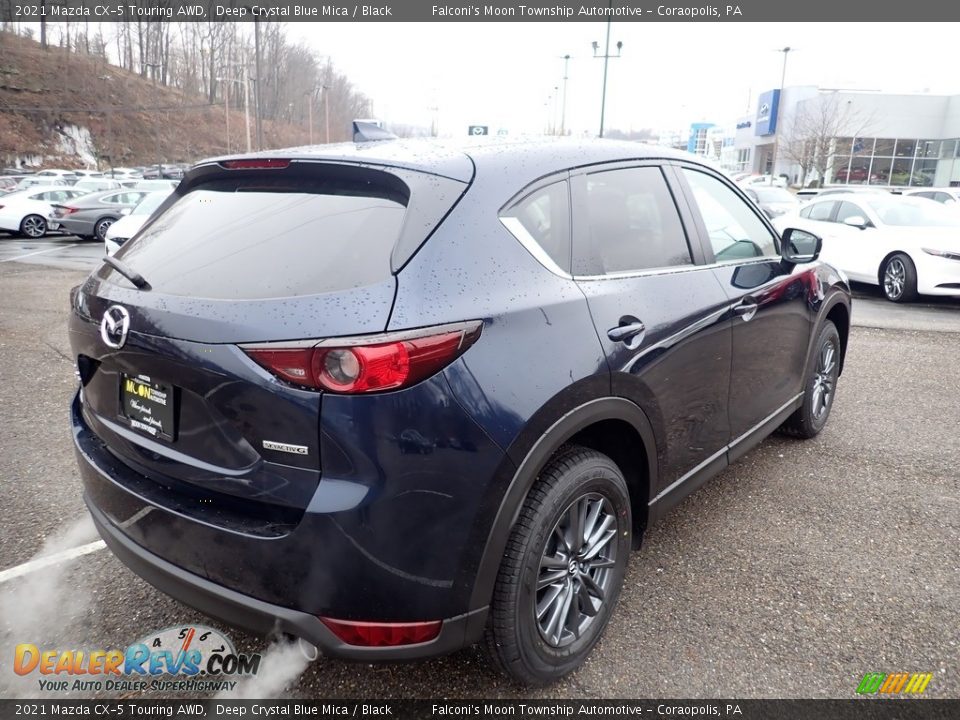 2021 Mazda CX-5 Touring AWD Deep Crystal Blue Mica / Black Photo #2