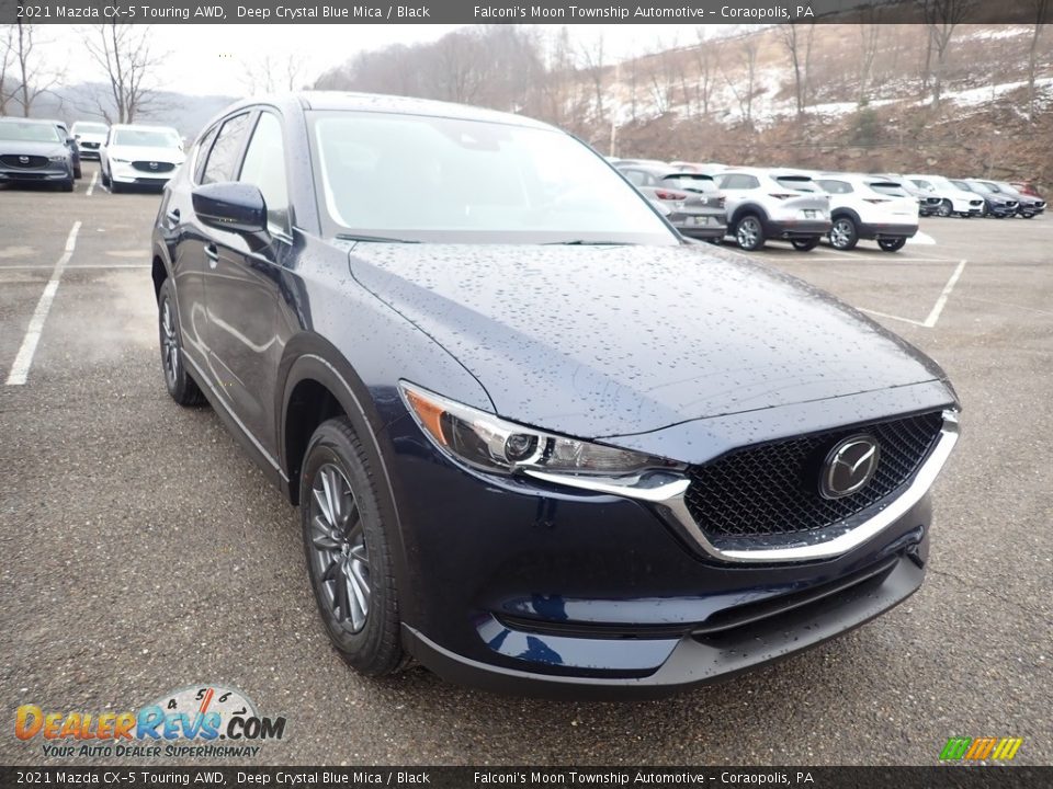 2021 Mazda CX-5 Touring AWD Deep Crystal Blue Mica / Black Photo #3