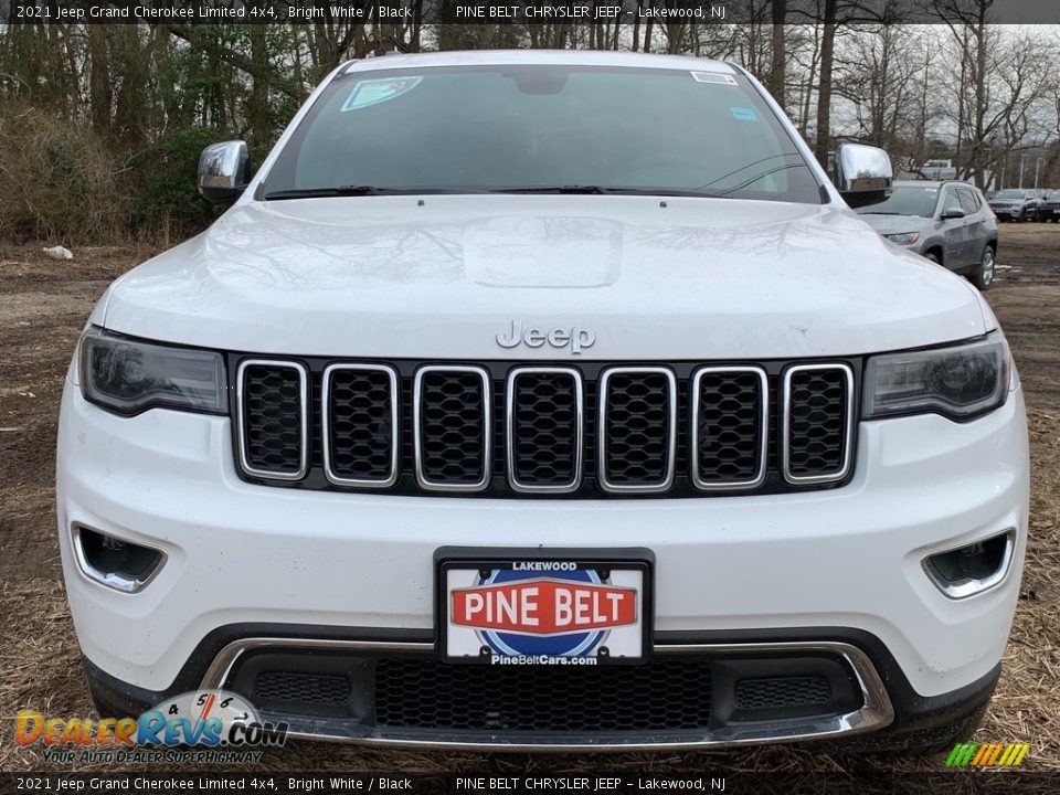 2021 Jeep Grand Cherokee Limited 4x4 Bright White / Black Photo #3