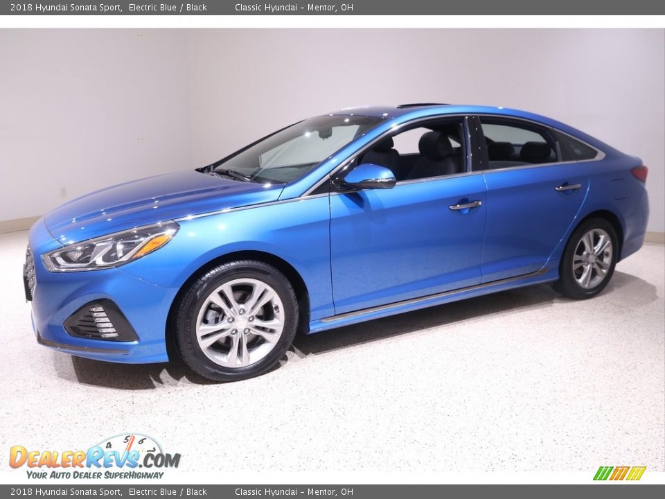 2018 Hyundai Sonata Sport Electric Blue / Black Photo #3
