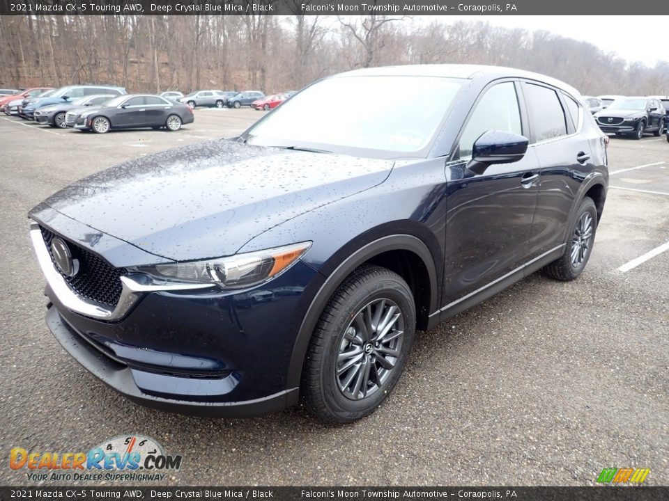 2021 Mazda CX-5 Touring AWD Deep Crystal Blue Mica / Black Photo #5