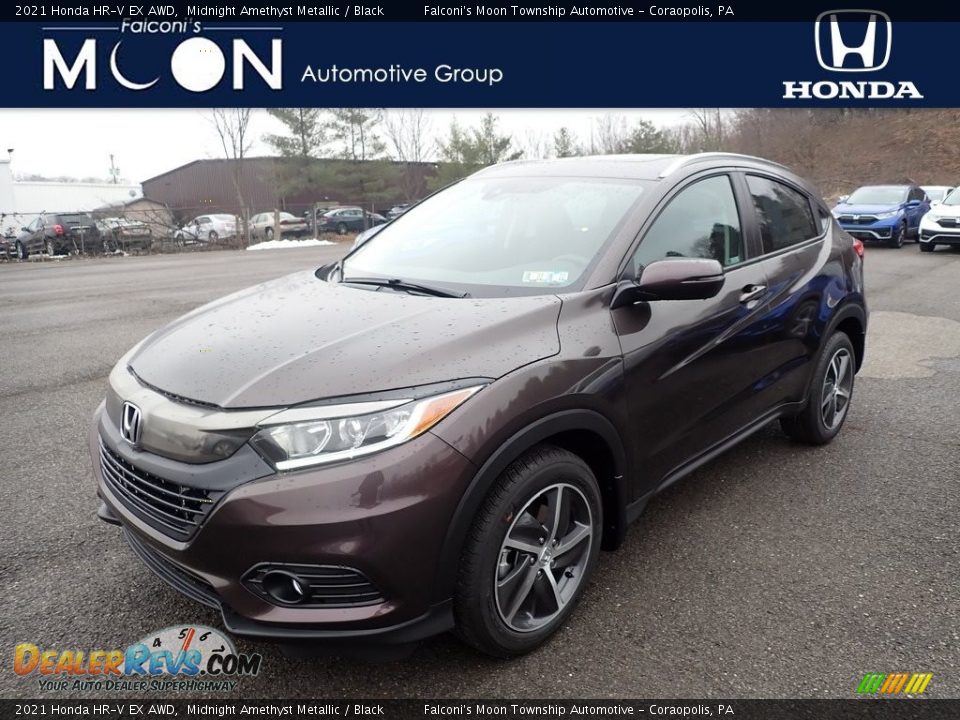 2021 Honda HR-V EX AWD Midnight Amethyst Metallic / Black Photo #1