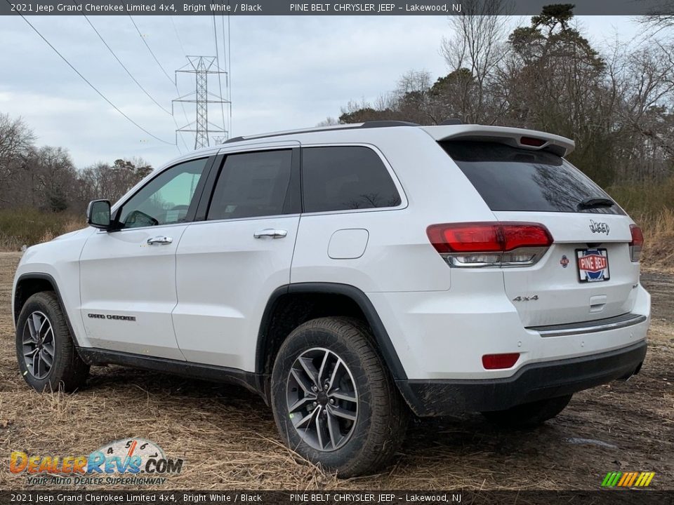 2021 Jeep Grand Cherokee Limited 4x4 Bright White / Black Photo #6