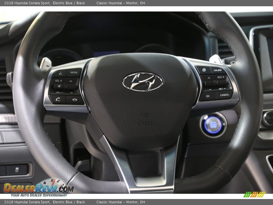 2018 Hyundai Sonata Sport Electric Blue / Black Photo #7