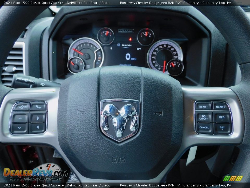 2021 Ram 1500 Classic Quad Cab 4x4 Delmonico Red Pearl / Black Photo #19