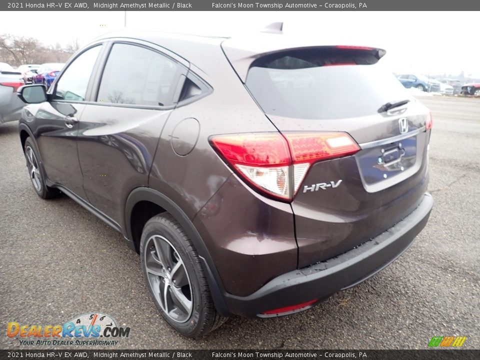 2021 Honda HR-V EX AWD Midnight Amethyst Metallic / Black Photo #3