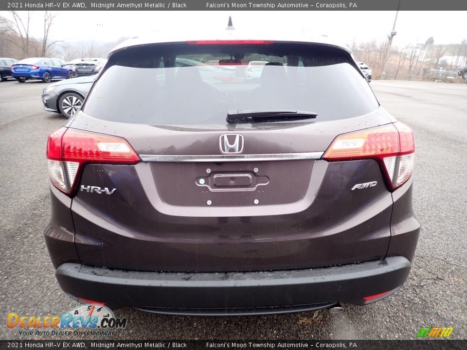 2021 Honda HR-V EX AWD Midnight Amethyst Metallic / Black Photo #4