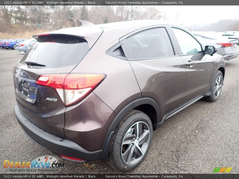 2021 Honda HR-V EX AWD Midnight Amethyst Metallic / Black Photo #5