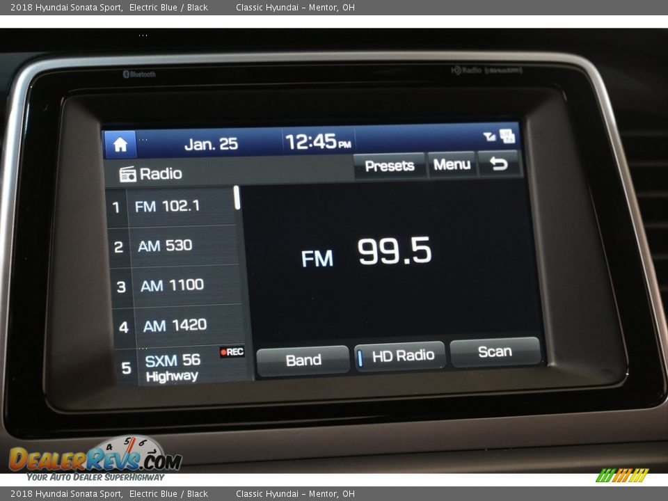 2018 Hyundai Sonata Sport Electric Blue / Black Photo #10