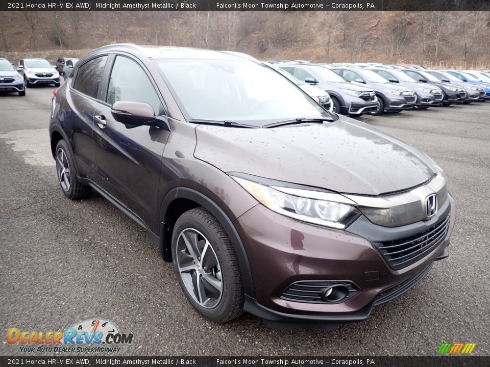 2021 Honda HR-V EX AWD Midnight Amethyst Metallic / Black Photo #6