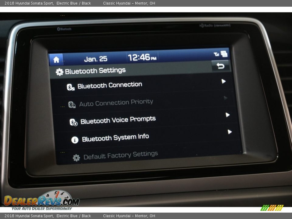 2018 Hyundai Sonata Sport Electric Blue / Black Photo #11
