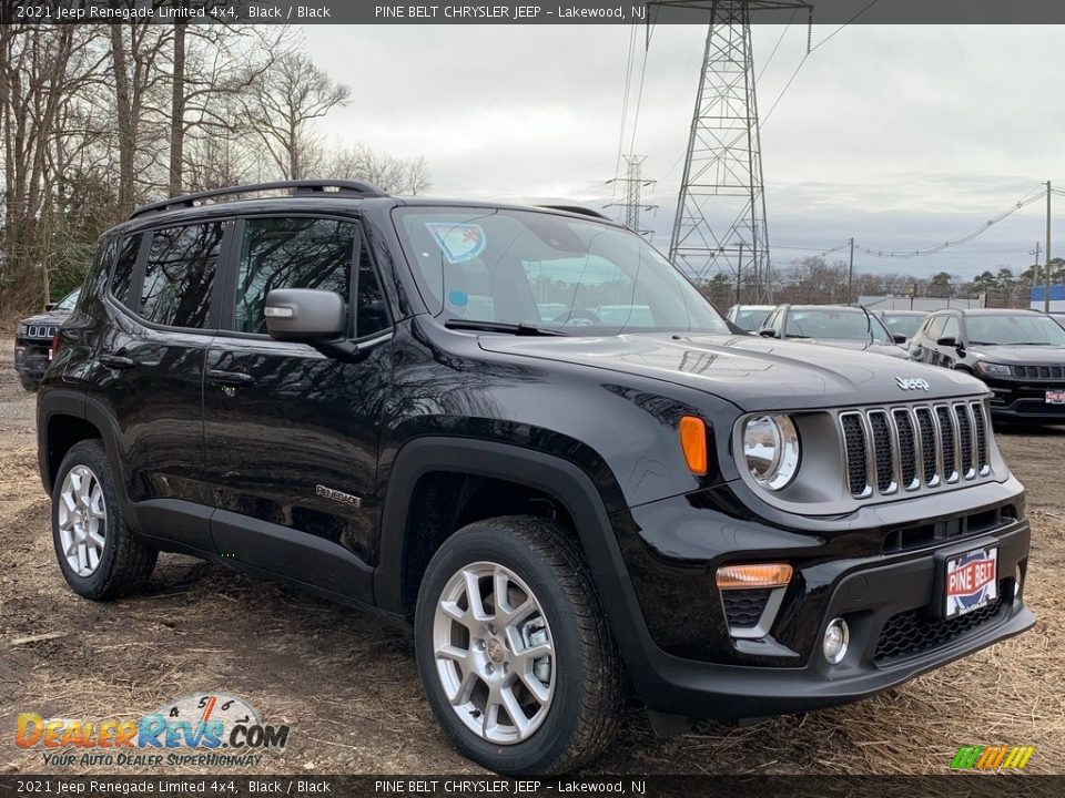 2021 Jeep Renegade Limited 4x4 Black / Black Photo #1