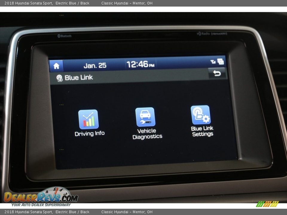 2018 Hyundai Sonata Sport Electric Blue / Black Photo #12