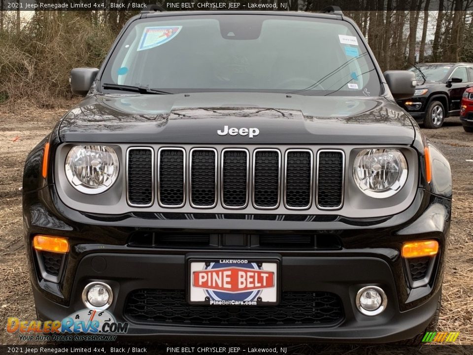 2021 Jeep Renegade Limited 4x4 Black / Black Photo #3