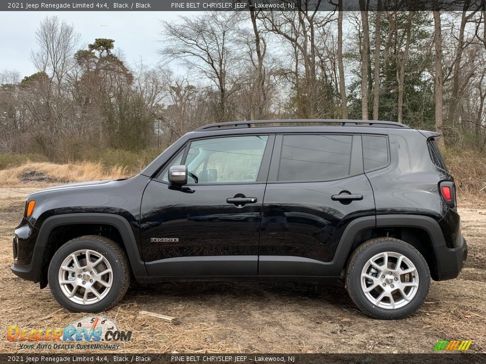 2021 Jeep Renegade Limited 4x4 Black / Black Photo #4