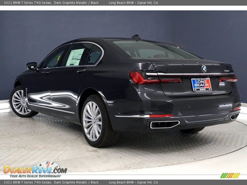 2021 BMW 7 Series 740i Sedan Dark Graphite Metallic / Black Photo #3
