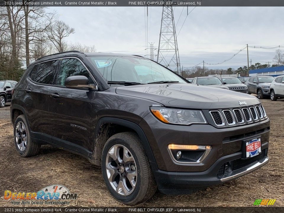 2021 Jeep Compass Limited 4x4 Granite Crystal Metallic / Black Photo #1