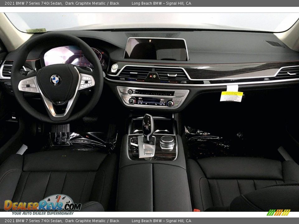 2021 BMW 7 Series 740i Sedan Dark Graphite Metallic / Black Photo #5