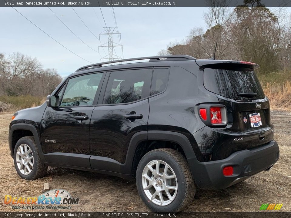 2021 Jeep Renegade Limited 4x4 Black / Black Photo #6