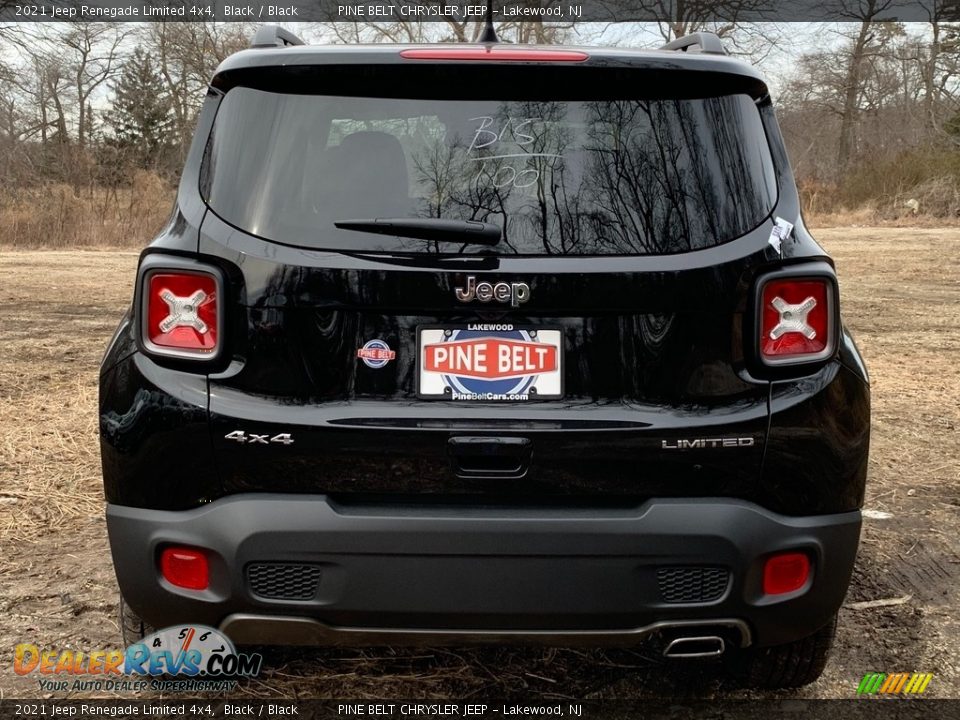 2021 Jeep Renegade Limited 4x4 Black / Black Photo #7