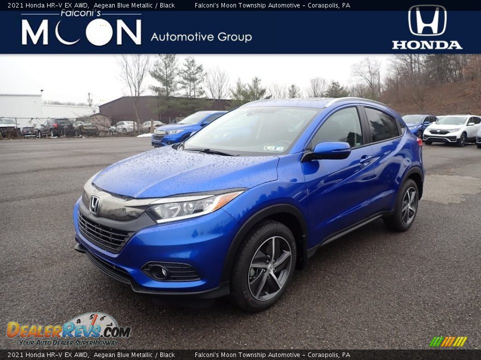 2021 Honda HR-V EX AWD Aegean Blue Metallic / Black Photo #1