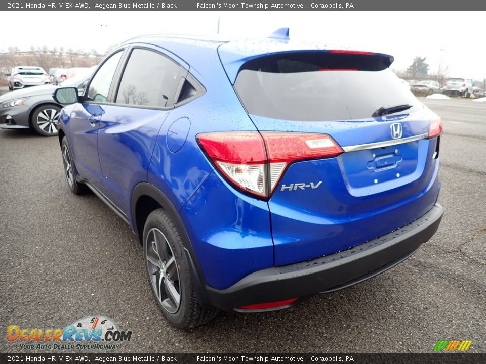 2021 Honda HR-V EX AWD Aegean Blue Metallic / Black Photo #3