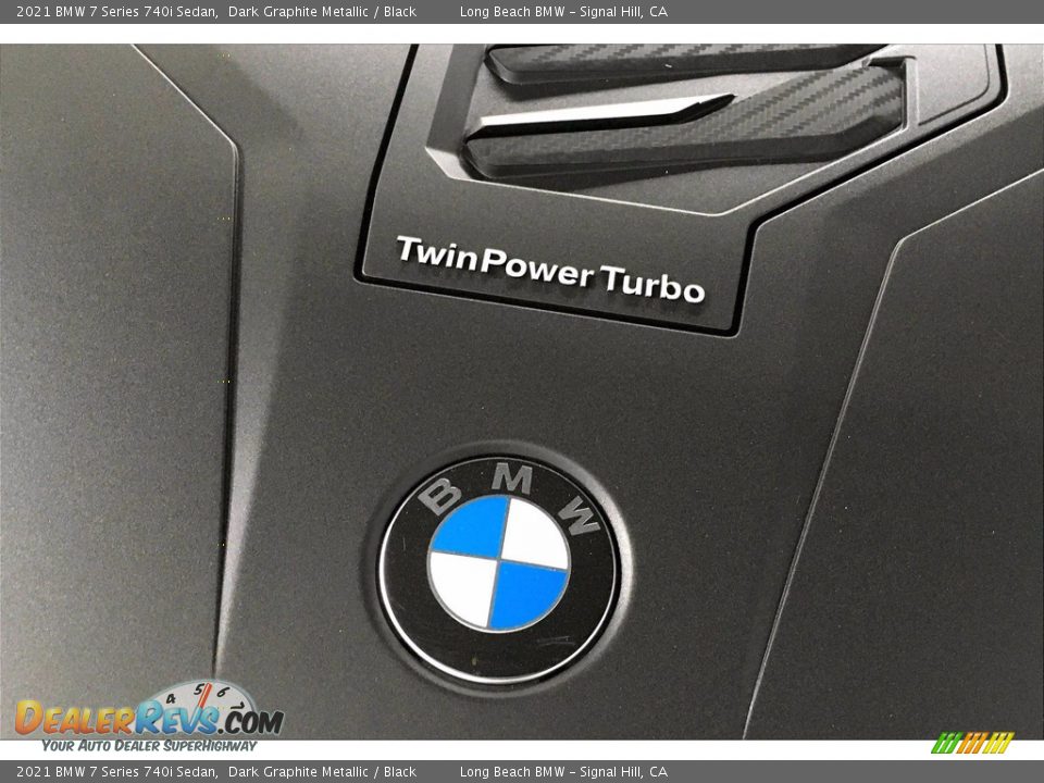 2021 BMW 7 Series 740i Sedan Dark Graphite Metallic / Black Photo #11