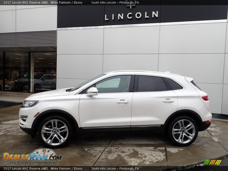 2017 Lincoln MKC Reserve AWD White Platinum / Ebony Photo #2