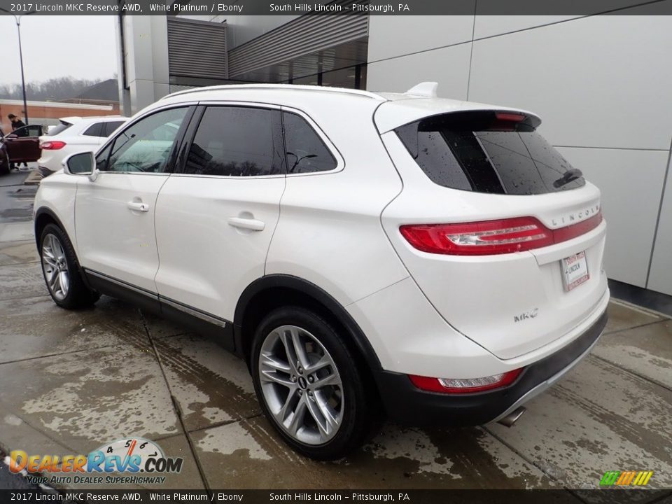 2017 Lincoln MKC Reserve AWD White Platinum / Ebony Photo #3