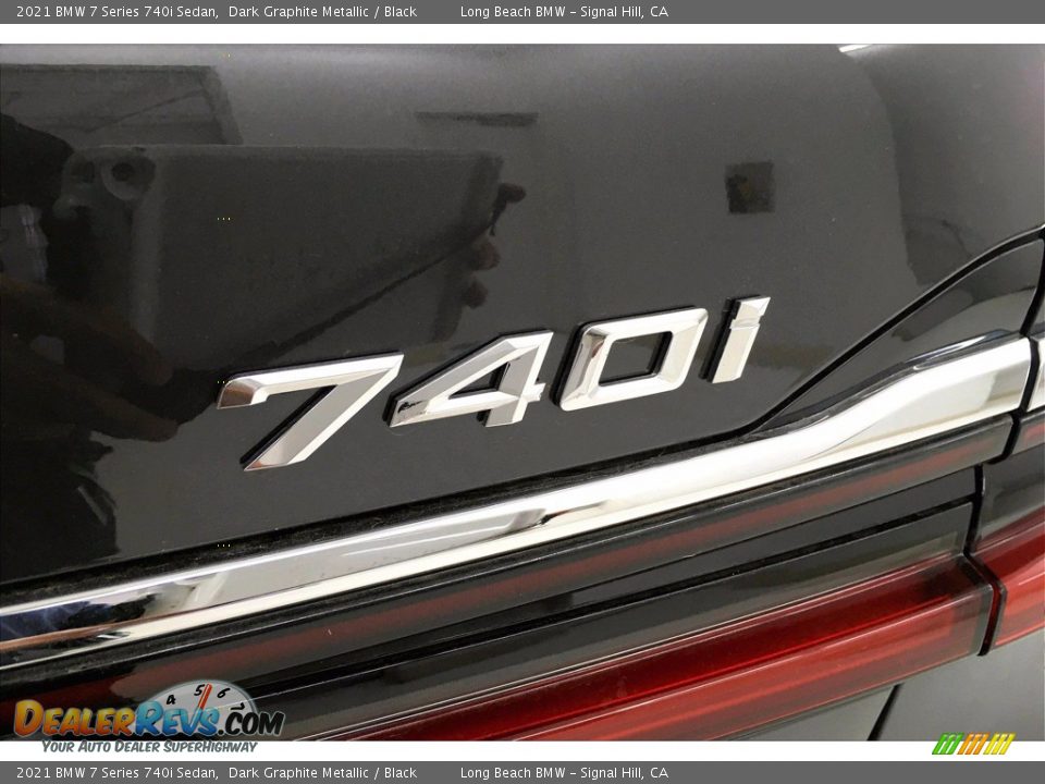 2021 BMW 7 Series 740i Sedan Dark Graphite Metallic / Black Photo #16