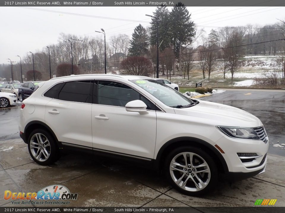 2017 Lincoln MKC Reserve AWD White Platinum / Ebony Photo #7