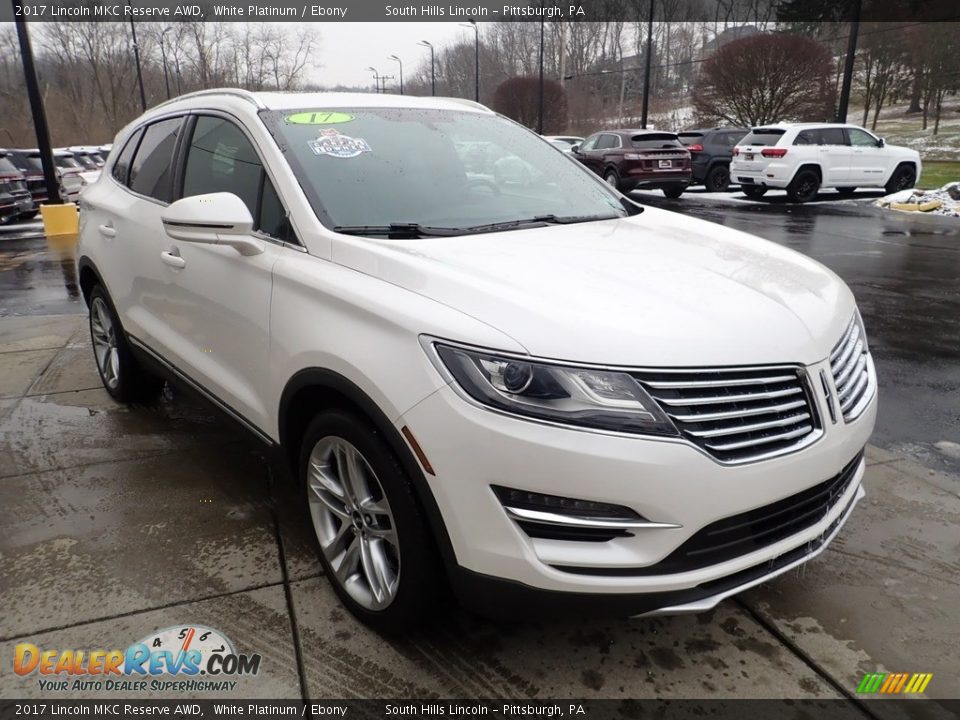 2017 Lincoln MKC Reserve AWD White Platinum / Ebony Photo #8