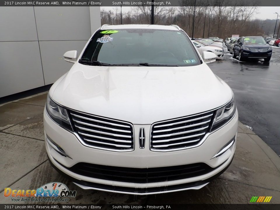 2017 Lincoln MKC Reserve AWD White Platinum / Ebony Photo #9