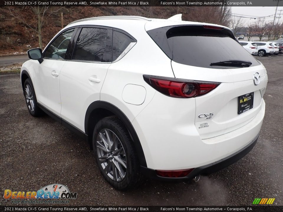 2021 Mazda CX-5 Grand Touring Reserve AWD Snowflake White Pearl Mica / Black Photo #6