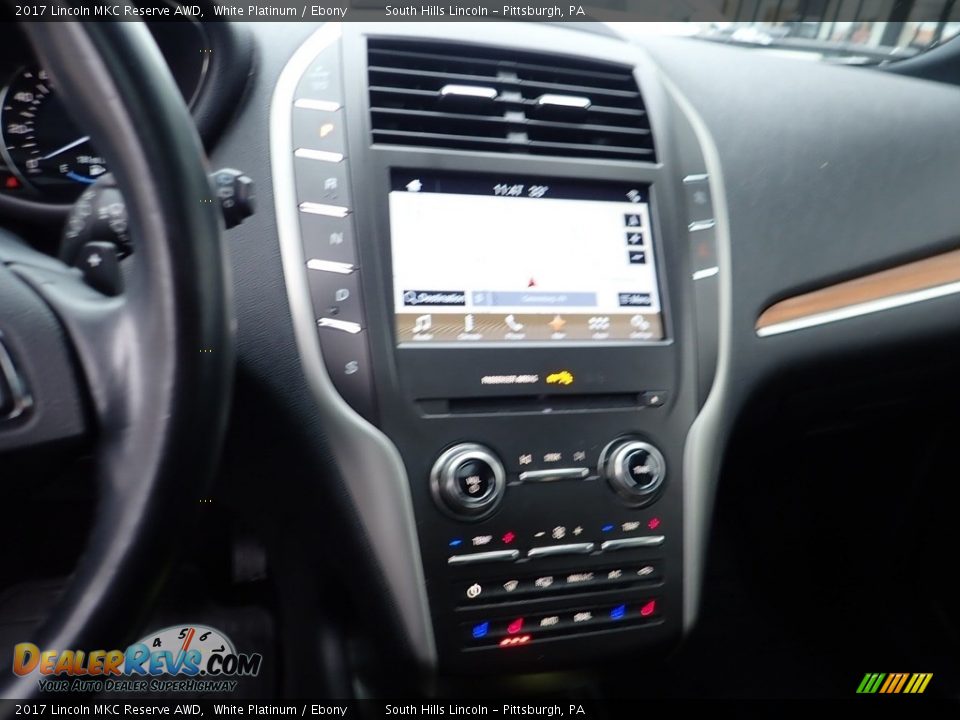 2017 Lincoln MKC Reserve AWD White Platinum / Ebony Photo #22