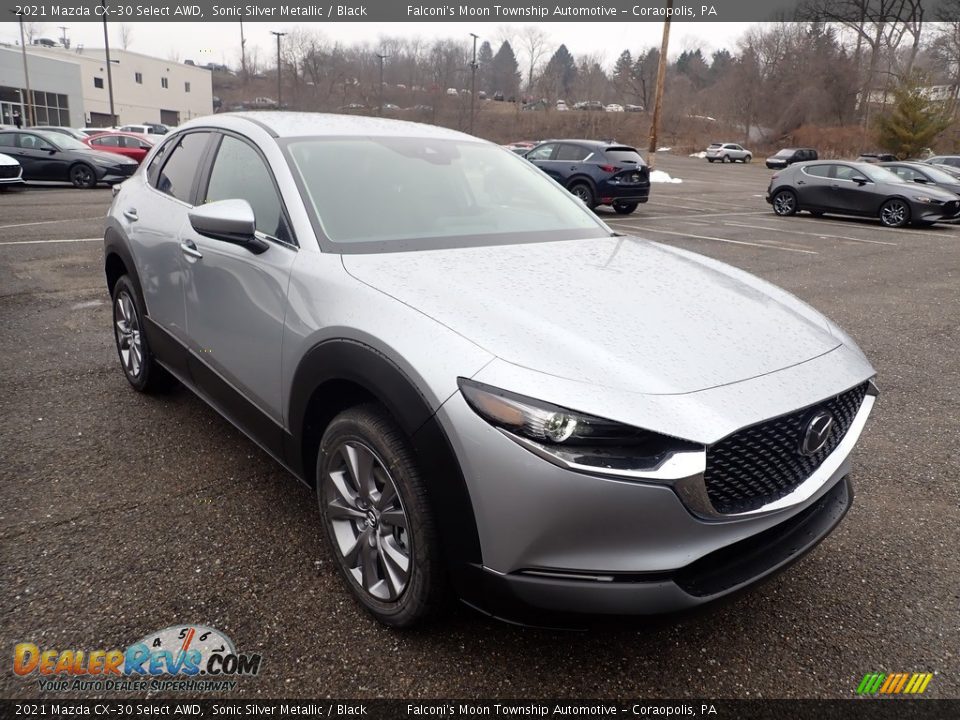 2021 Mazda CX-30 Select AWD Sonic Silver Metallic / Black Photo #3