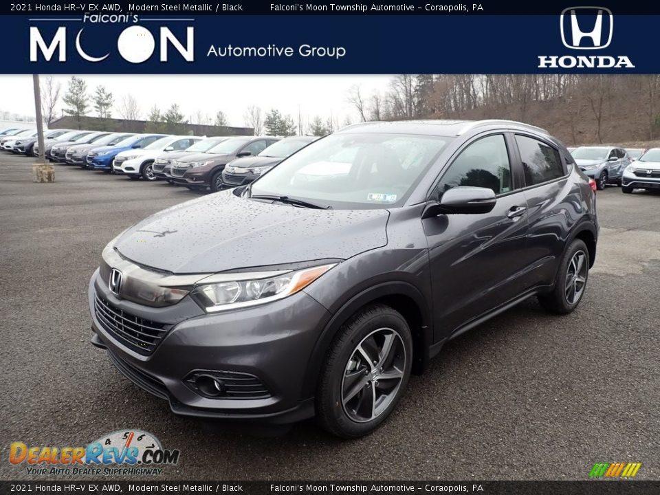 2021 Honda HR-V EX AWD Modern Steel Metallic / Black Photo #1