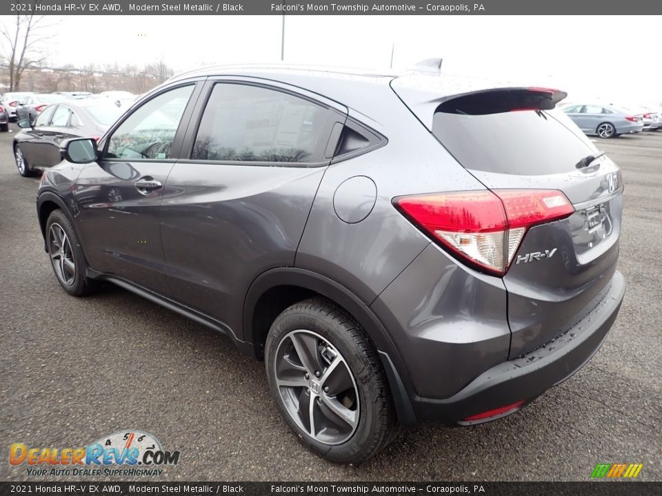 2021 Honda HR-V EX AWD Modern Steel Metallic / Black Photo #2