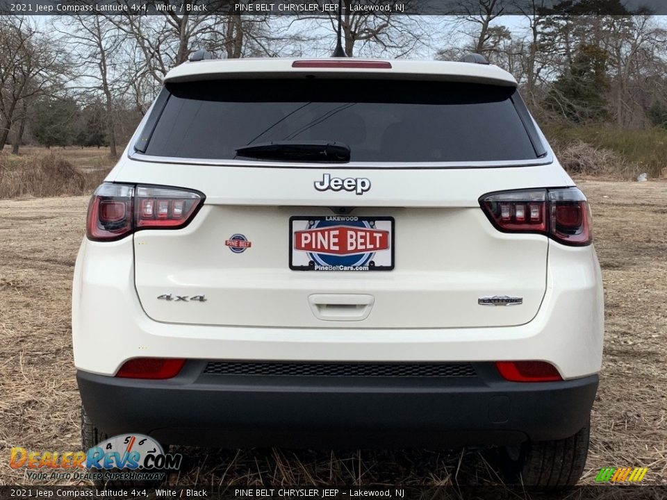 2021 Jeep Compass Latitude 4x4 White / Black Photo #7