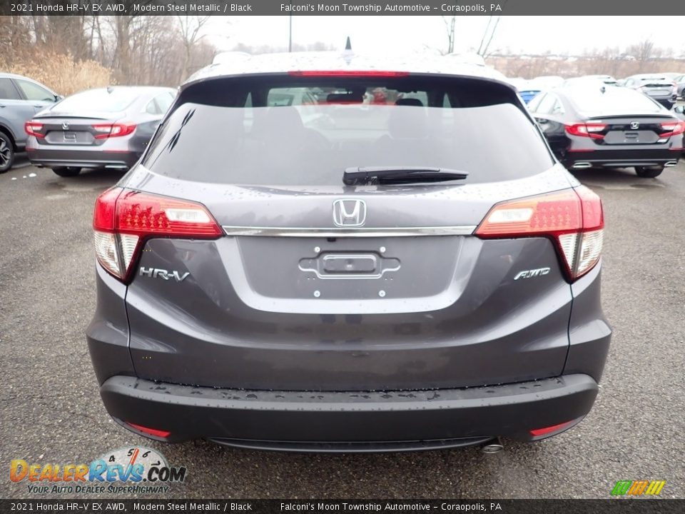 2021 Honda HR-V EX AWD Modern Steel Metallic / Black Photo #3