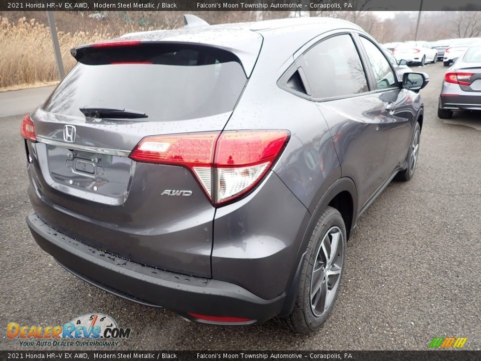 2021 Honda HR-V EX AWD Modern Steel Metallic / Black Photo #4