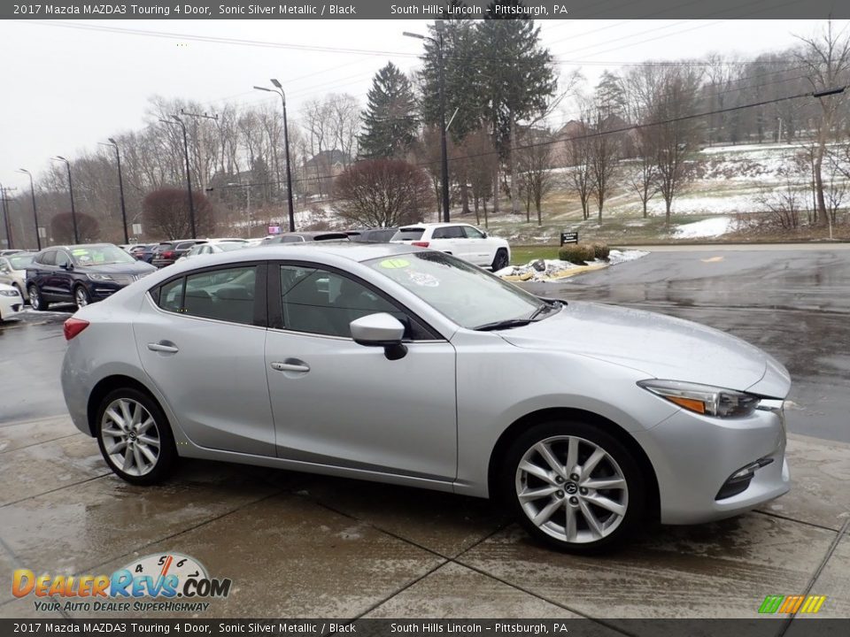 2017 Mazda MAZDA3 Touring 4 Door Sonic Silver Metallic / Black Photo #6