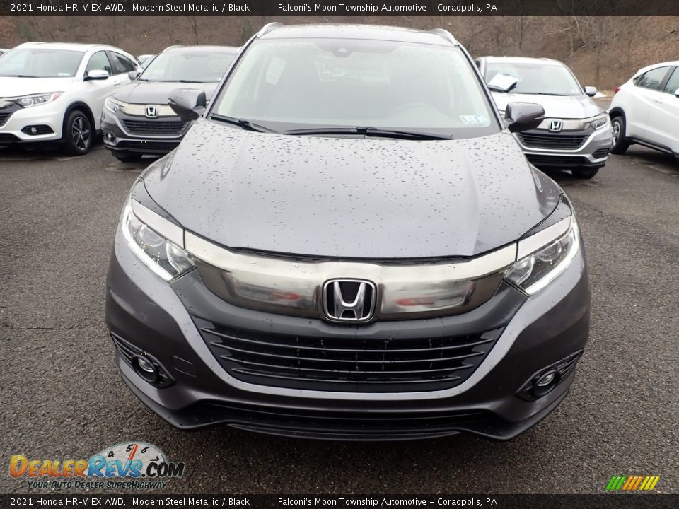 2021 Honda HR-V EX AWD Modern Steel Metallic / Black Photo #6