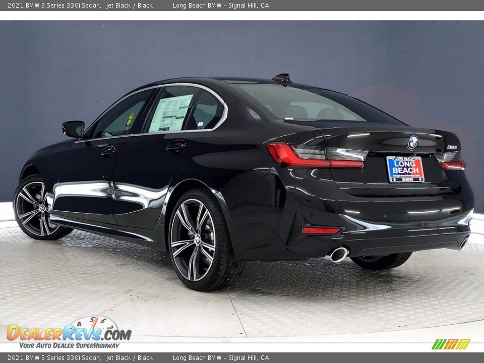 2021 BMW 3 Series 330i Sedan Jet Black / Black Photo #3