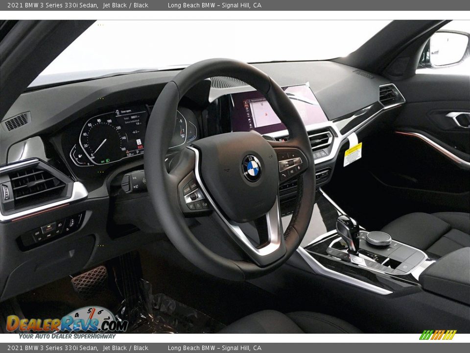 2021 BMW 3 Series 330i Sedan Jet Black / Black Photo #7
