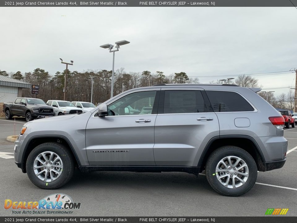 2021 Jeep Grand Cherokee Laredo 4x4 Billet Silver Metallic / Black Photo #4