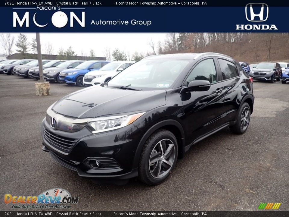 2021 Honda HR-V EX AWD Crystal Black Pearl / Black Photo #1